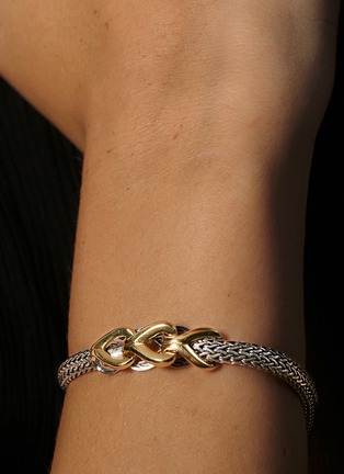 Detail View - Click To Enlarge - JOHN HARDY - ‘ASLI CLASSIC CHAIN’ 18K GOLD STERLING SILVER CHAIN BRACELET