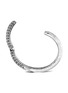 Detail View - Click To Enlarge - JOHN HARDY - ‘CLASSIC CHAIN’ STERLING SILVER DIAMOND TWISTED HAMMERED KICK CUFF
