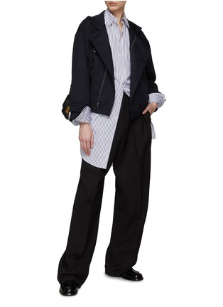 Figure View - Click To Enlarge - WE-AR 4 - ‘The Chelsea’ High Neck Flap Pocket Side Split Jacket