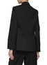 Back View - Click To Enlarge - WE-AR 4 - Single Breasted Notch Lapel Wrap Effect Blazer