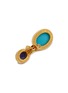 Detail View - Click To Enlarge - LANE CRAWFORD VINTAGE ACCESSORIES - GOLD TONED METAL CABOCHON DROP EARRINGS