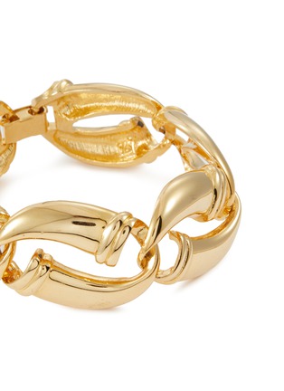 Detail View - Click To Enlarge - LANE CRAWFORD VINTAGE ACCESSORIES - GOLD TONED METAL CHUNKY LINK BRACELET