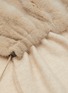 Detail View - Click To Enlarge - INNIU - Mink Contast Fringe Cashmere Blend Scarf