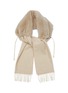 Main View - Click To Enlarge - INNIU - Mink Contast Fringe Cashmere Blend Scarf