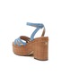 SAM EDELMAN - ‘Tibby’ 115 Triple Band Linen Platform Sandals
