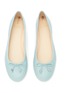 Detail View - Click To Enlarge - SAM EDELMAN - ‘Felicia Luxe’ Logo Bow Appliqué Round Toe Leather Ballerina Flats