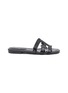 Main View - Click To Enlarge - SAM EDELMAN - ‘Bay’ Double E Patent Leather Flat Slides