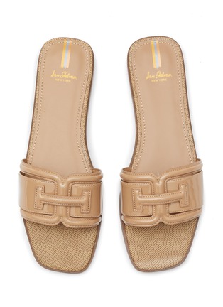 Detail View - Click To Enlarge - SAM EDELMAN - ‘Bay’ Double E Patent Leather Flat Slides