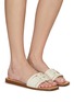 Figure View - Click To Enlarge - SAM EDELMAN - ‘Irina’ Logo Strap Leather Slides