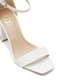 SAM EDELMAN - ‘Daniella’ 80 Single Band Square Toe Leather Block Heeled Sandals