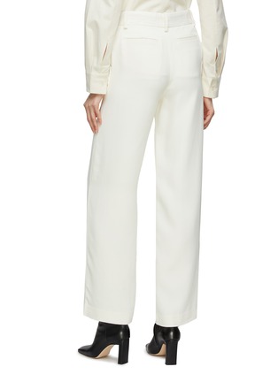 Back View - Click To Enlarge - CO - Flat Front Pintuck Detail Straight Leg Pants