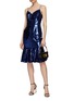 Figure View - Click To Enlarge - MARCHESA NOTTE - Magnolia Sequined Knee Length Dress