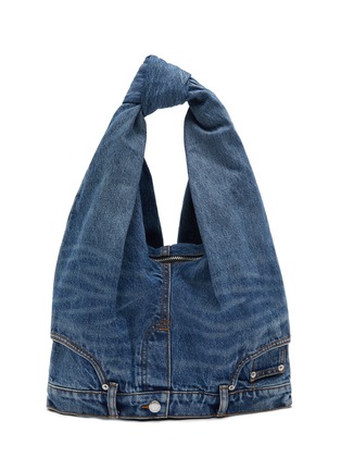 Main View - Click To Enlarge - ALEXANDER WANG - Small Washed 5 Pocket Jeans Hobo Bag