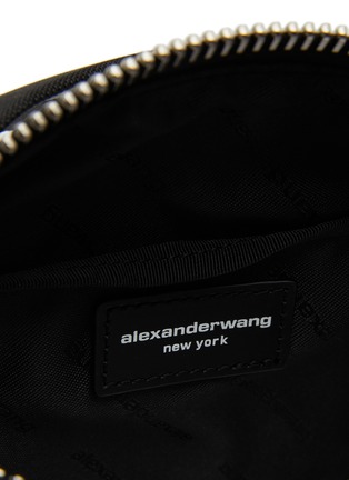 Detail View - Click To Enlarge - ALEXANDER WANG - ‘Heiress Sport’ Metal Logo Hardware Strap Shoulder Bag