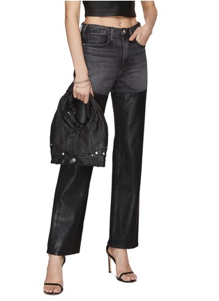 Figure View - Click To Enlarge - ALEXANDER WANG - Mini Leather 5 Pocket Pants Hobo Bag