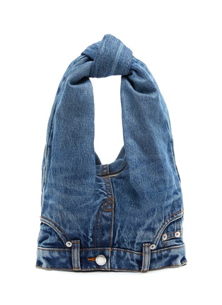 Main View - Click To Enlarge - ALEXANDER WANG - Mini Washed 5 Pocket Jeans Hobo Bag