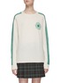 Main View - Click To Enlarge - MARDI MERCREDI-ACTIF - FLOWER EMBROIDERED CREWNECK LONG SLEEVE KNIT SWEATER