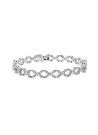 Main View - Click To Enlarge - LC COLLECTION JEWELLERY - Diamond 18K White Gold Bracelet — 17cm