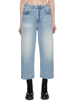 Main View - Click To Enlarge - R13 - Light Wash Low Rise D'Arcy Cropped Jeans