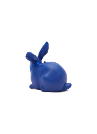  - LLADRO - Attentive Bunny Figurine — Blue/Gold