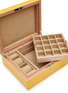 Detail View - Click To Enlarge - ELIE BLEU - 2 Watches & Cufflink Box — Yellow