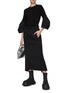 Figure View - Click To Enlarge - SACAI - Tie Front Maxi Skirt