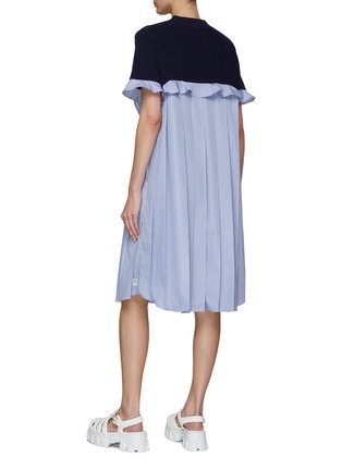 Back View - Click To Enlarge - SACAI - X Thomas Mason Cotton Knit T-Shirt Dress