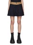 Main View - Click To Enlarge - SACAI - Suiting Mix Contrast Waistband Shorts