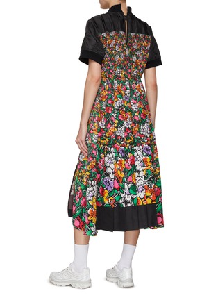 Back View - Click To Enlarge - SACAI - Floral Print Midi Dress