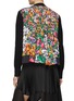 Back View - Click To Enlarge - SACAI - Floral Print Zip Up Knit Cardigan