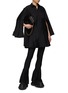 Figure View - Click To Enlarge - SACAI - Flared Sleeve Pleated Cotton Shirt