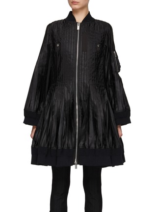 Main View - Click To Enlarge - SACAI - A-Line Twill Coat