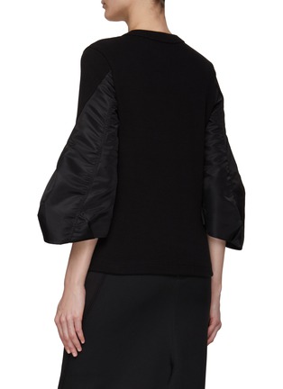 Back View - Click To Enlarge - SACAI - Flared Sleeve Crewneck Top