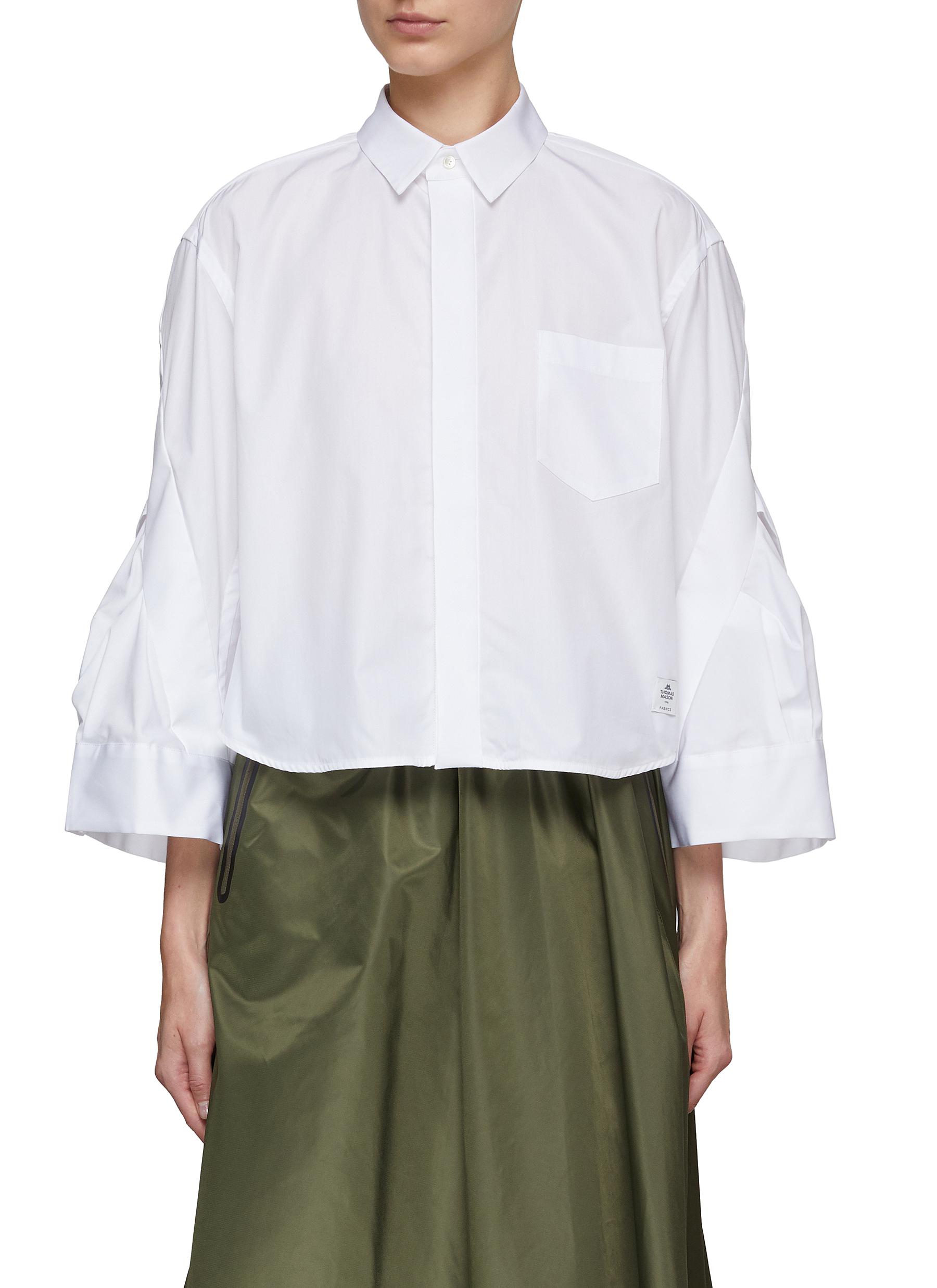 SACAI | X Thomas Mason Cotton Poplin Shirt | Women | Lane Crawford