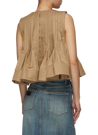Back View - Click To Enlarge - SACAI - Sleeveless Gabardine Pullover Top