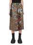 Main View - Click To Enlarge - SACAI - Pleated Floral Print Elastic Waist Midi Skirt