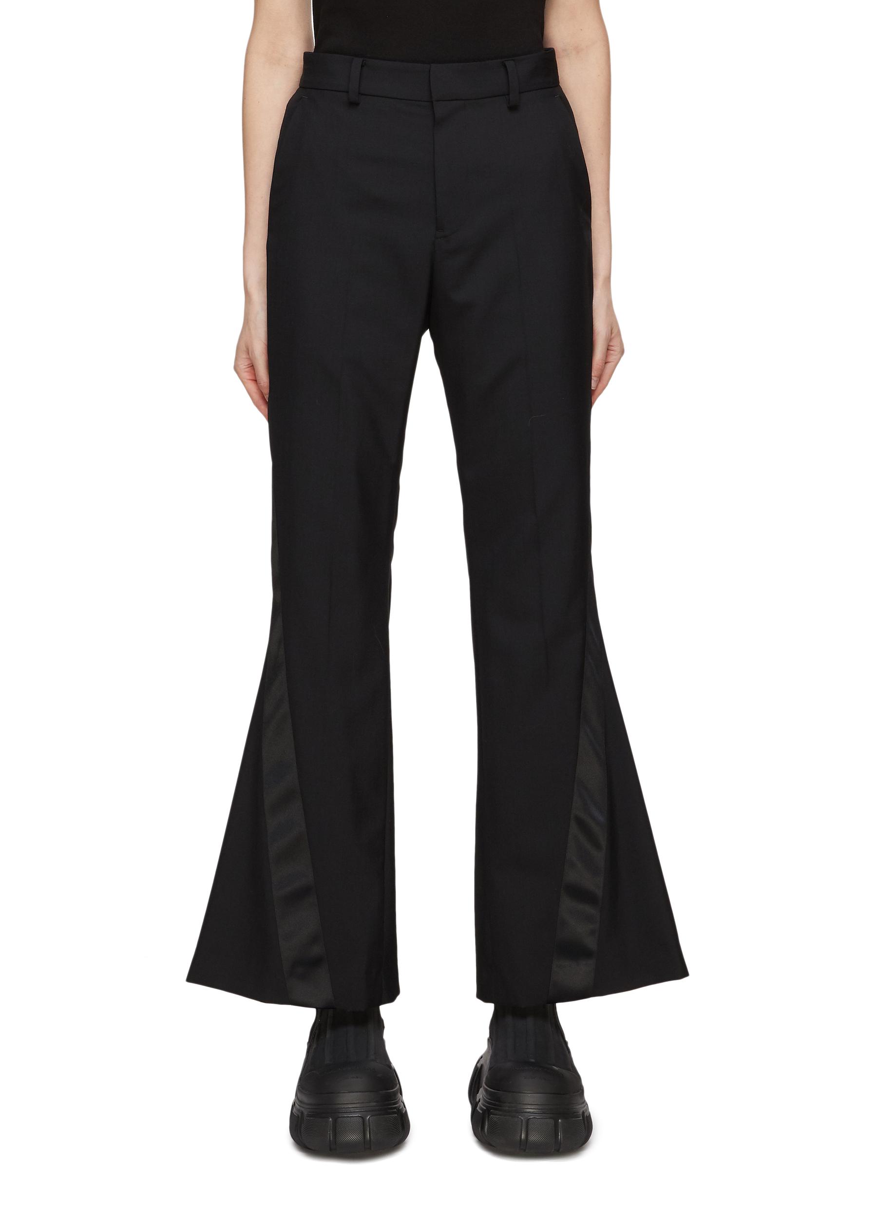 SACAI MID RISE FLARED SUITING PANTS