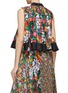 Back View - Click To Enlarge - SACAI - Pleated Floral Print Sleevelss Pullover