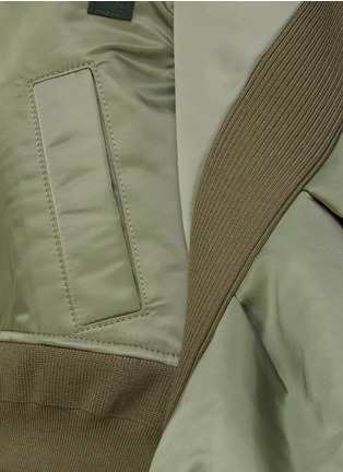  - SACAI - Flared Sleeve Zip Up Twill Blouson Jacket