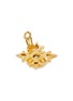 Detail View - Click To Enlarge - KENNETH JAY LANE - Gold Toned Metal Crystal Maltese Motif Clip On Earrings