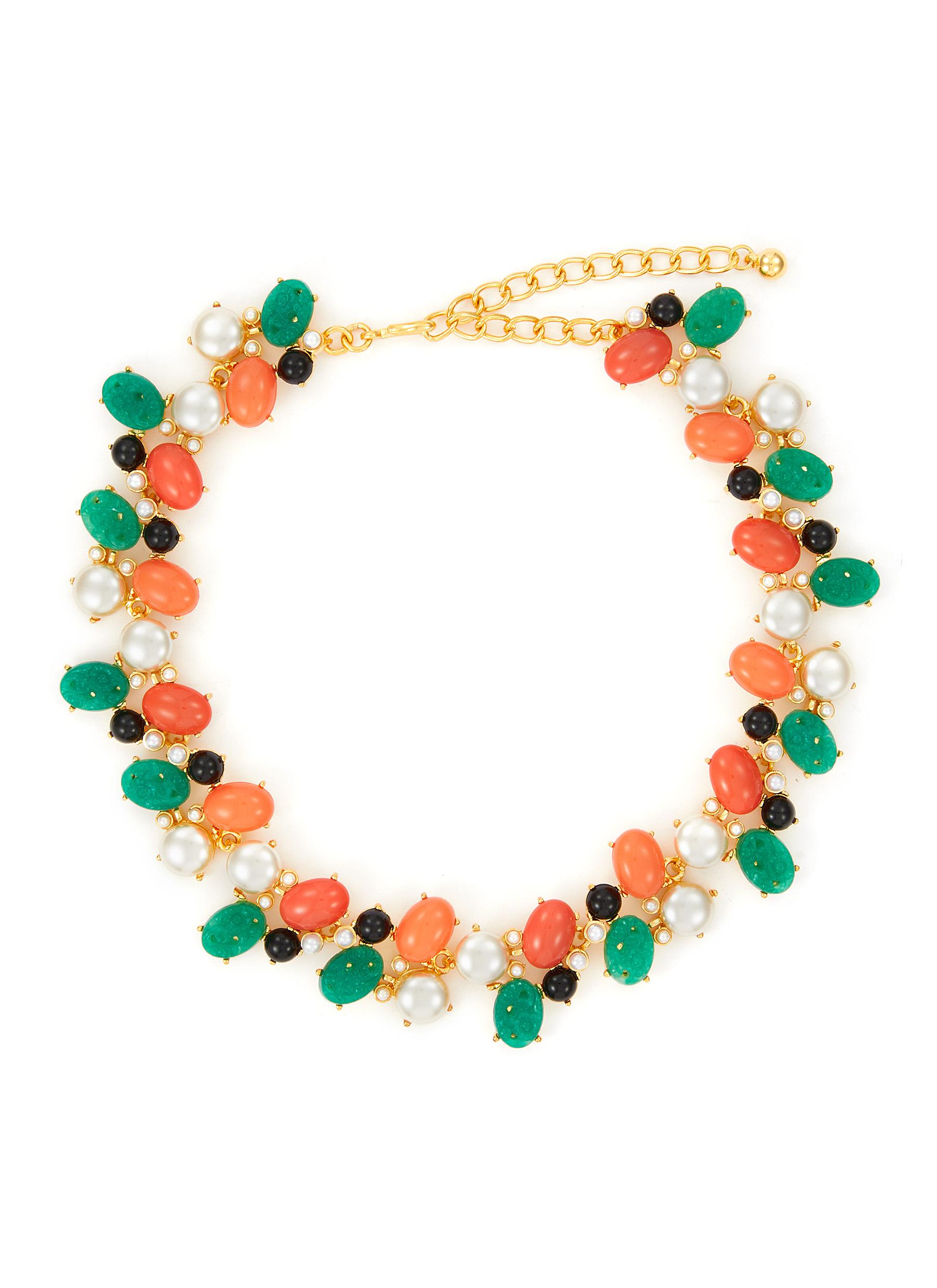 kenneth jay lane coral necklace