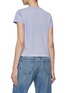 Back View - Click To Enlarge - T BY ALEXANDER WANG - BOUND NECK PUFF NECK ESSENTIAL JERSEY SHRUNK T-SHIRT