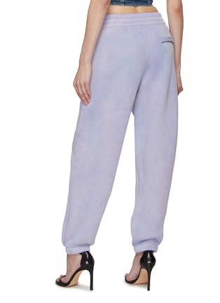 Back View - Click To Enlarge - T BY ALEXANDER WANG - PUFF PAINT LOGO ESSENTIAL TERRY CLASSIC SWEATPANTS