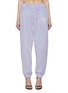 Main View - Click To Enlarge - T BY ALEXANDER WANG - PUFF PAINT LOGO ESSENTIAL TERRY CLASSIC SWEATPANTS