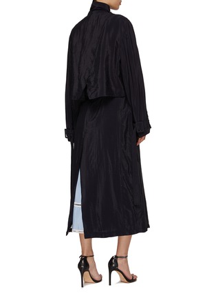 Back View - Click To Enlarge - EENK - Double Breasted Trench Coat