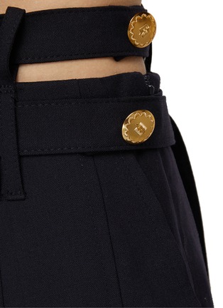  - EENK - Double Belt Pleated Maxi Skirt