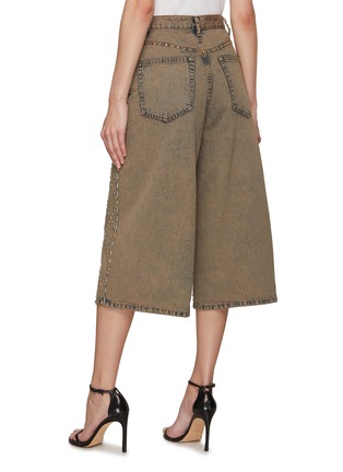 Back View - Click To Enlarge - EENK - Studded Denim Culottes