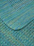 Detail View - Click To Enlarge - CELSO DE LEMOS - Balade King Size Bed Cover Throw — Blue Green