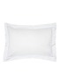 Main View - Click To Enlarge - CELSO DE LEMOS - Bourdon Pillow Sham — White/Atlantic