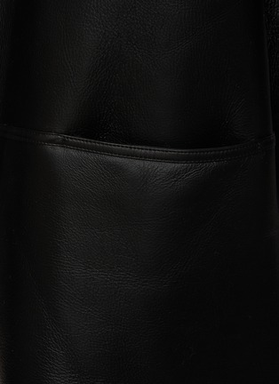  - TOTEME - Signature High Collar Front Zip Shearling Jacket